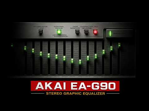 AKAI EA-G90 - 80's Rare Model Stereo Graphic Equalizer Testing