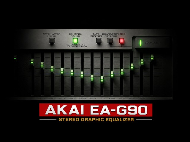 【希少動作品】EA-G90 AKAI グラッフィックイコライザ AKAI EA-G90 - 80's Rare Model Stereo Graphic Equalizer Testing