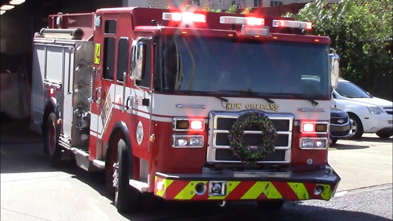 New Orleans Fire Department Engine 14 Responding YouTube