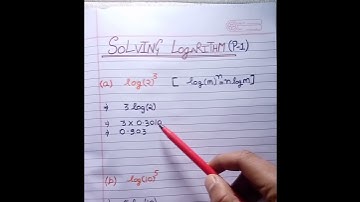 Solve Logs Like A Pro.Easy For Numericals.One Minute Concept .#shorts #viral