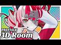 【FREETALK - RAKU】 MESSING AROUND IN THE NEW 3D ROOM!! 【Kureiji Ollie】