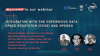 Webinar: Integration with the Copernicus Data Space Ecosystem and openEO
