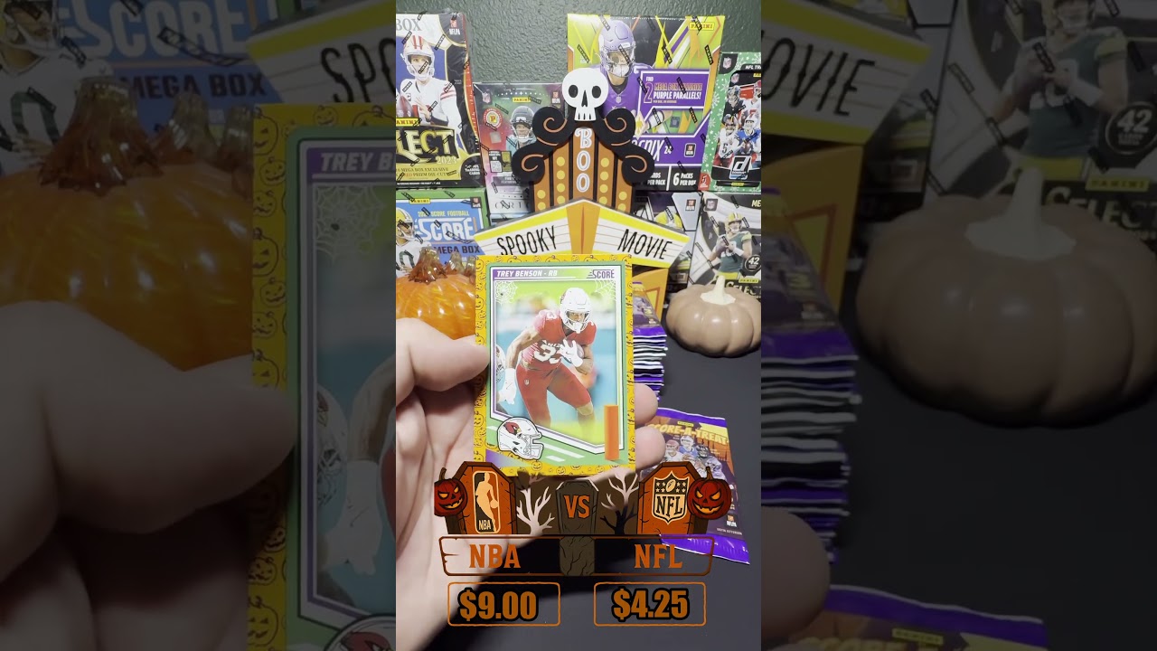 Spooktober P.3🎃NBA vs NFL Cursed rookie base?! 