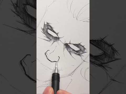 Sketsa Gambar Joker Hitam Putih