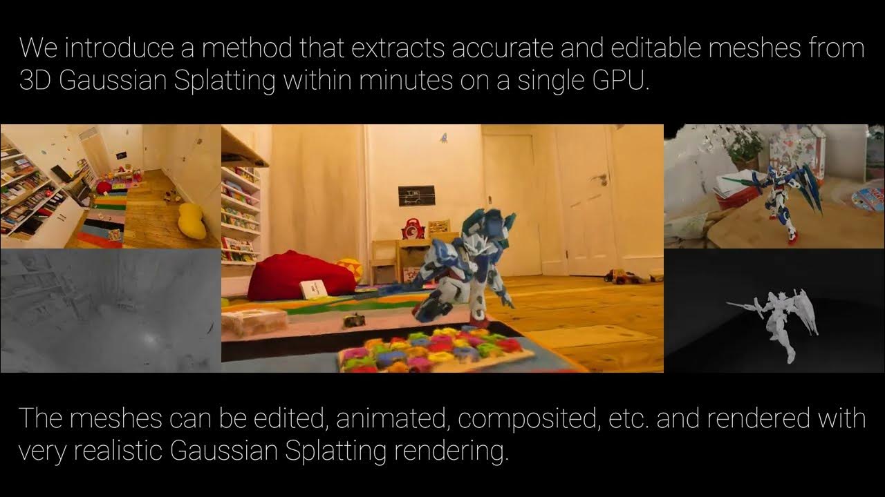CVPR 2024 SuGaR SurfaceAligned Gaussian Splatting for Efficient 3D Mesh Reconstruction YouTube