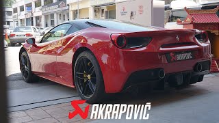 Ferrari 488 Gtb X Akrapovic Exhaust  First In Malaysia