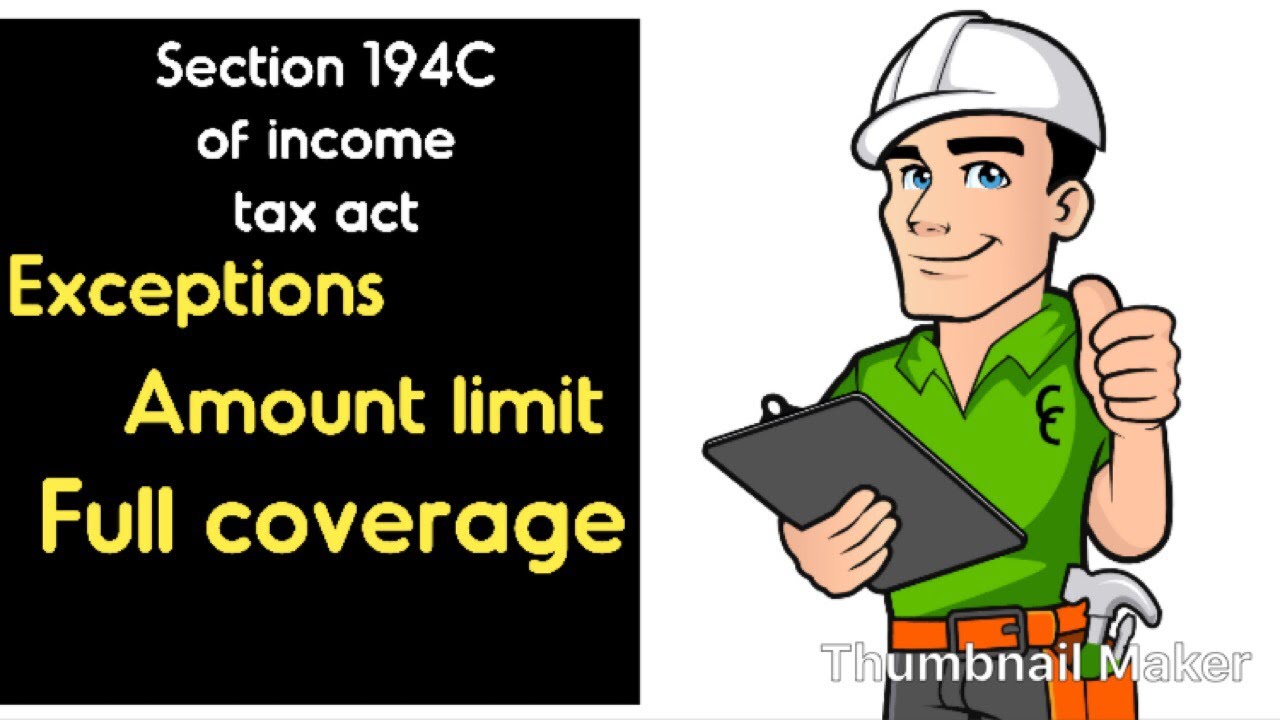 Tds on contractor ii section 194c of income tax act ii tds on gta ii