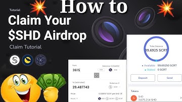 Shade Protocol Claim (SHD) Tokens For ATOM Luna & SCERT Stakers Update