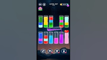 Water Sort Puzzle - Level 227 - Color Water Sort - New Bottle -Gameplay #shorts #shortvideos #foryou