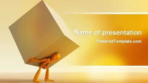 Heavy Burden PowerPoint Template by PoweredTemplate.com