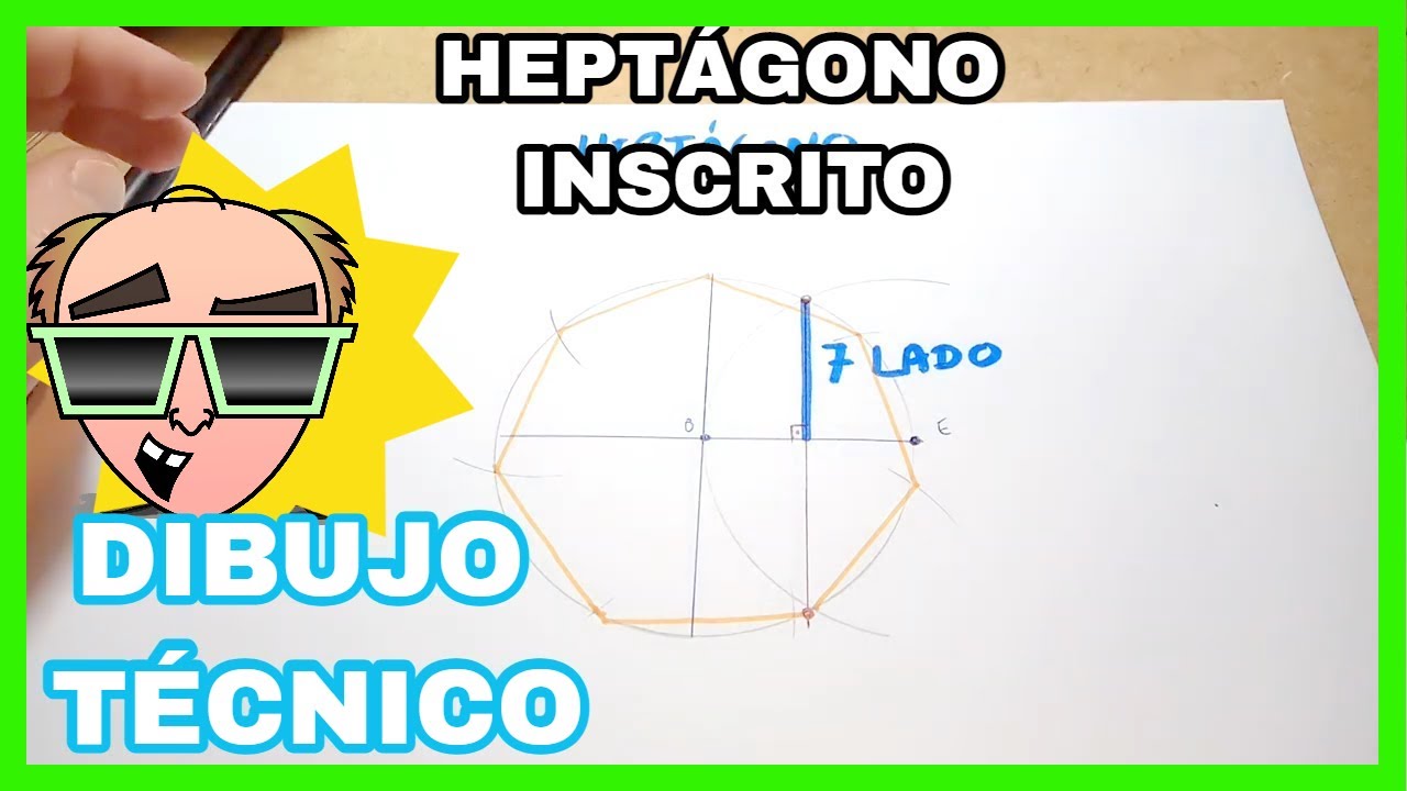 HEPTÁGONO - Heptágono💥 inscrito en circunferencia⭕