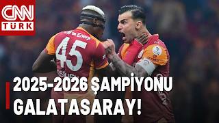 SON DAKİKA🚨Galatasaray Üst Üste 4. Kez Şampiyon! 2025-2026 Şampiyonu Galatasaray!