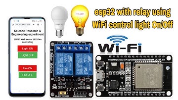 esp32 with relay module||control ac bulb or load using web,server  over wifi|| bangla tutorial