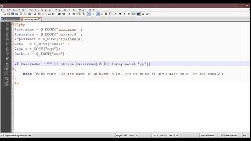 PHP Basic Form Validation Part 1