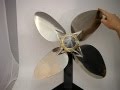 Featherstream 4 blade propeller in motion