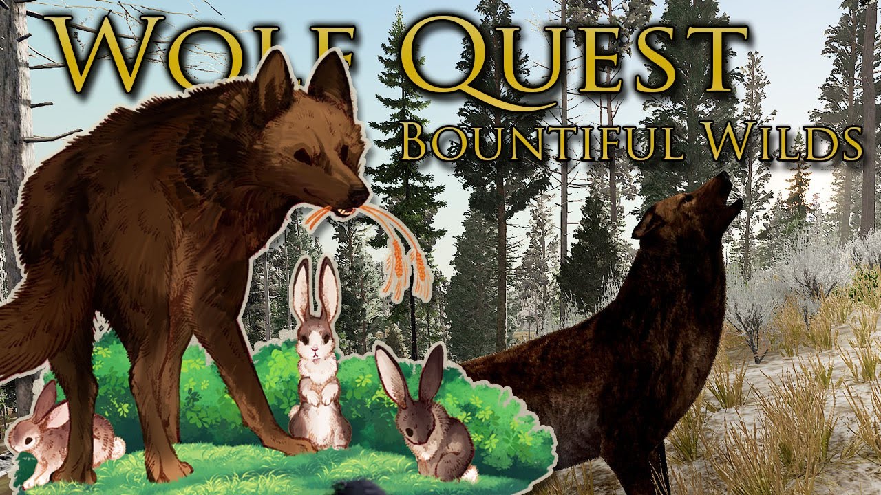Stealing The HUNT From Stranger Wolves Wolf Quest Bountiful Wilds wolf-quest-3-short-video-sillyness-youtube