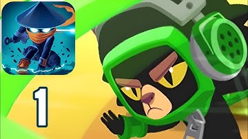 World 1 Shoji Lake - Ninja Dash Run - Part 1 - Gameplay Walkthrough (Android, iOS)