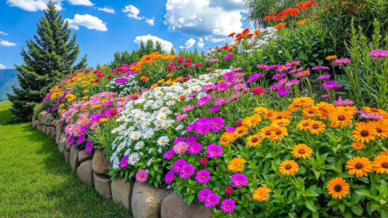Если вы испытываете стресс, взгляните на эти цветы 🌸 Цветущий сад, который мгновенно успокаивает ...