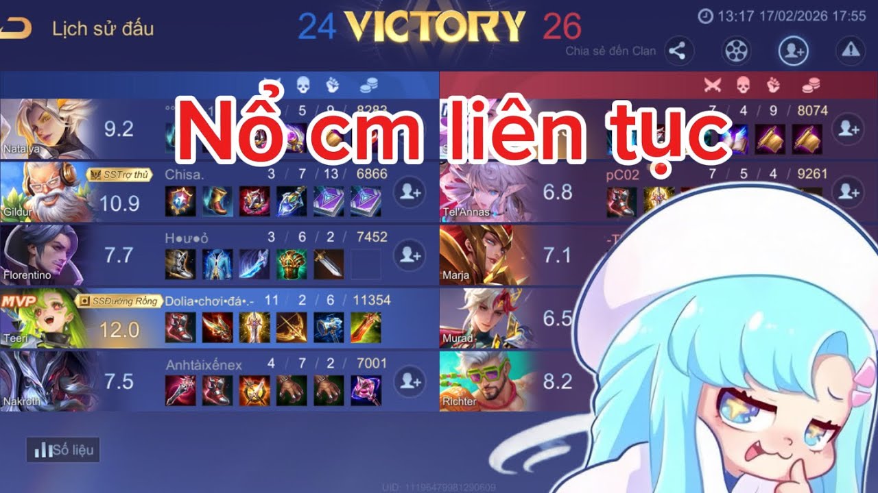 Terri siêu gánh team với buid đồ siêu cm #lienquanmobile 