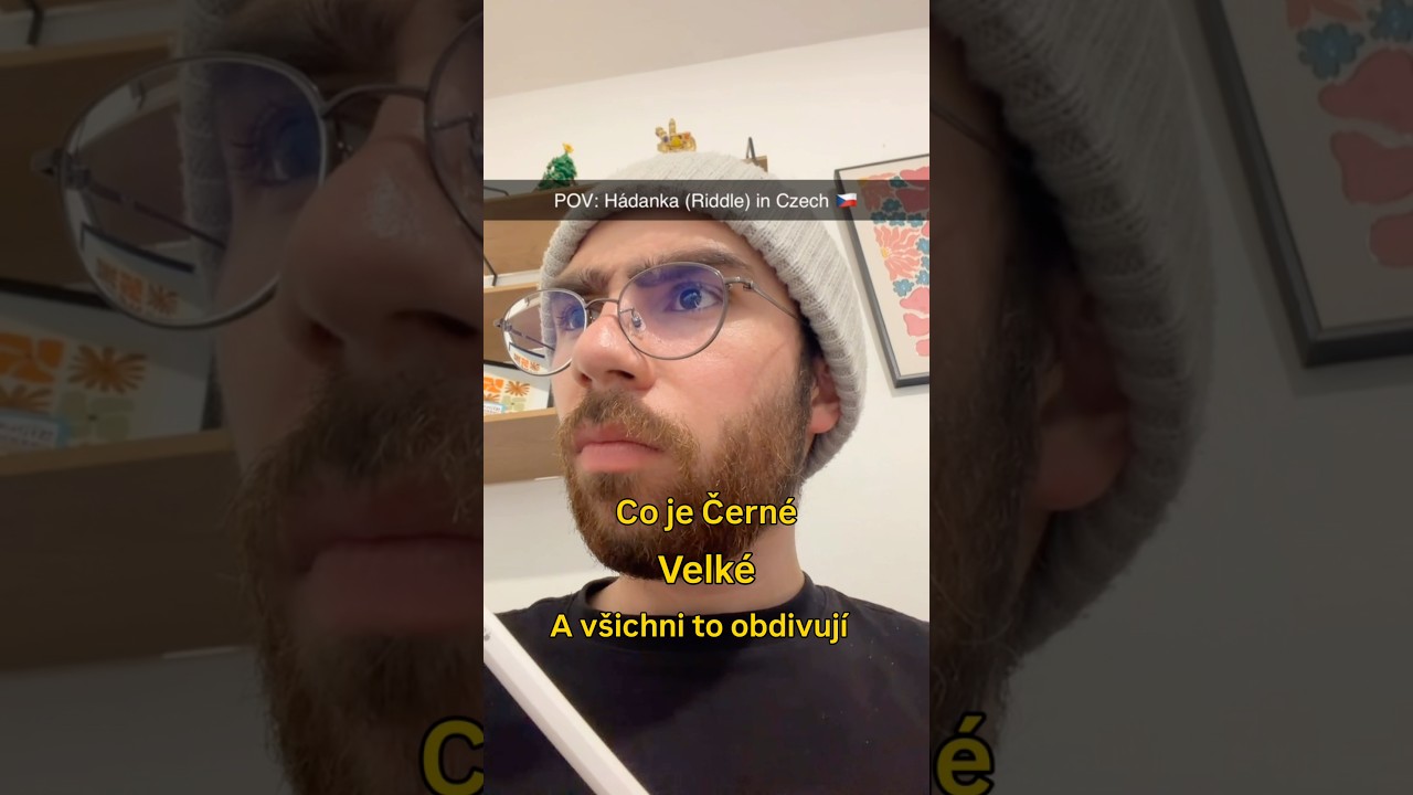 Where he gets these riddles from #languagelearning #languages #czech #slovak #czechia