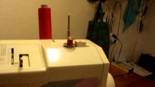 How to wind a Bobbin on a Bernina machine.MPG