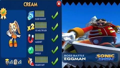 SONIC DASH - CREAM EGGMAN BOSS BATTLE FIGHT PART 5