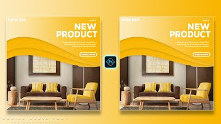 Home Furniture Sale Social Media Banner Post Design in Photoshop Tutorial screenshot 2