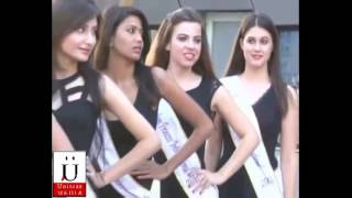 Hot Indian Models Poses For Camera At Out Door Media Office
