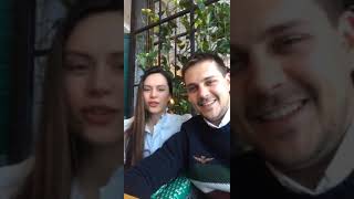 картинка: Милош Бикович и Диана Пожарская. Прямой эфир 2019