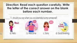1st Summative Test ENGLISH GRADE 2 TERM 1