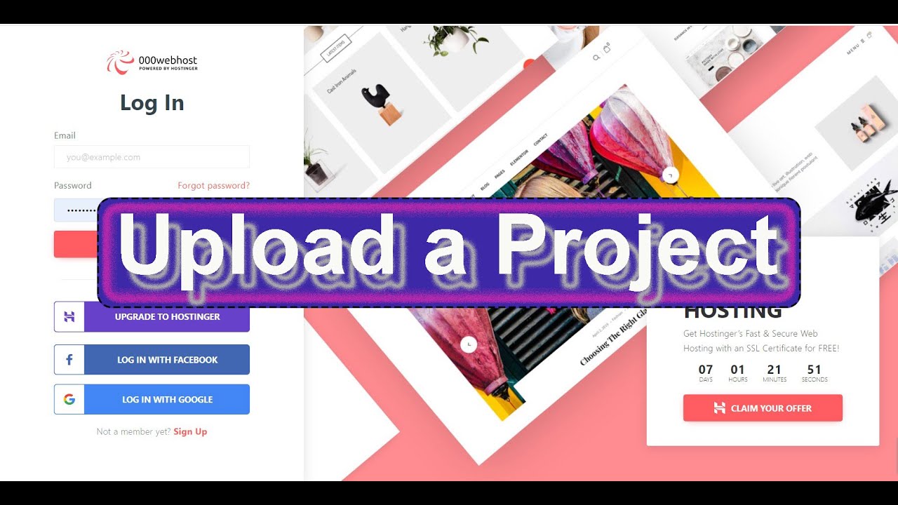 Upload a project on 000webhost | Fix all error. - YouTube