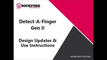 Rockford Systems | Detect A Finger Gen II Design Updates & Use Instructions
