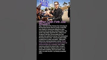 When Silence Spoke ＂Colin Firth＂   N69BVS2Ew 09 score95 unknown santa monica ca colin firth durin