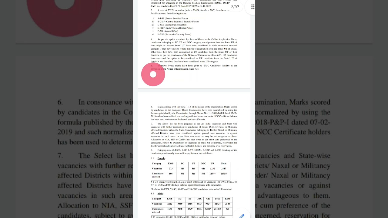 SSC GD 2021 Final Result out ✌🏻 🥳