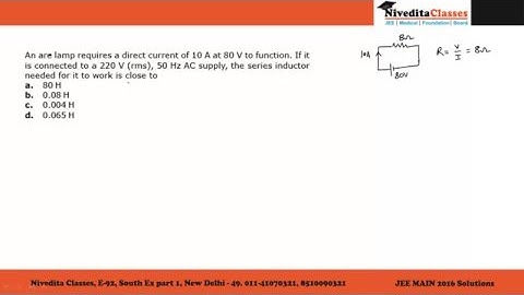 JEE Main 2016 Video Solution Physics Question No. 17 [Code E]