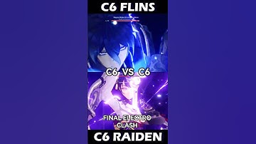 C6 Flins vs C6 Raiden ⚡ The Ultimate Electro Showdown | Genshin Impact