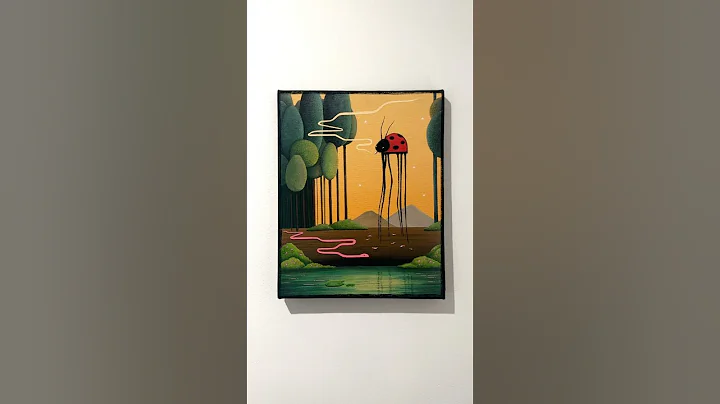 ‘The Picnic’ 🐞 #surrealism #art #paintingprocess #gouache #painting #surrealart