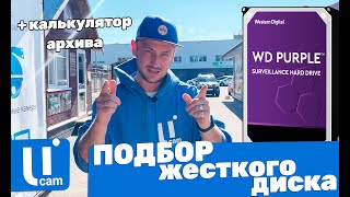 Подбор ЖЕСТКОГО ДИСКА. О Серии Western DIGITAL - WD PURPLE. Калькулятор Архива