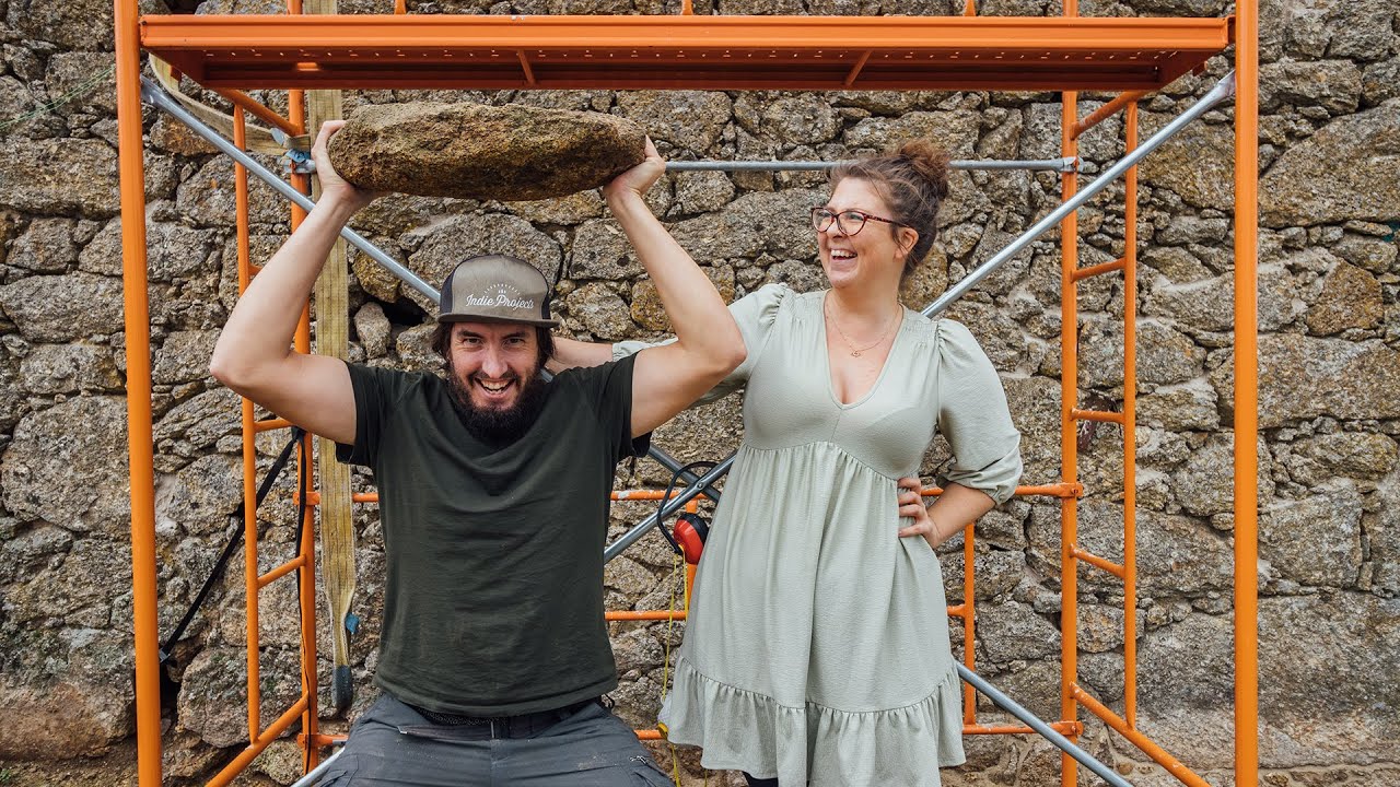 Restoring Our Stone Wall | Renovating an Off-Grid Abandoned Barn