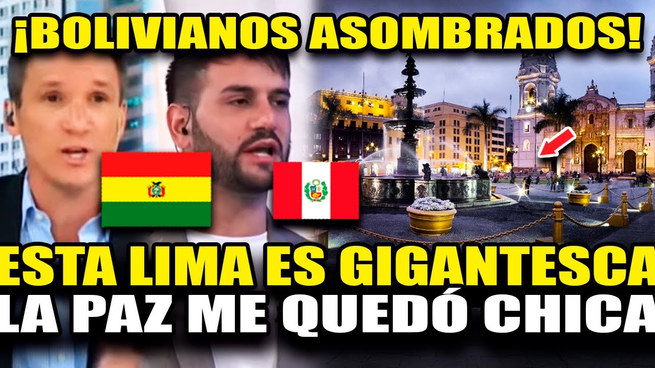 BOLIVIANO DESLUMBRADO AL CONOCER LIMA POR LO GIGANTE, TECNOLÓGICA Y CULTURAL 