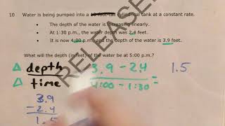 NC Math 1 Released question 10 (released 2018 - 2019)