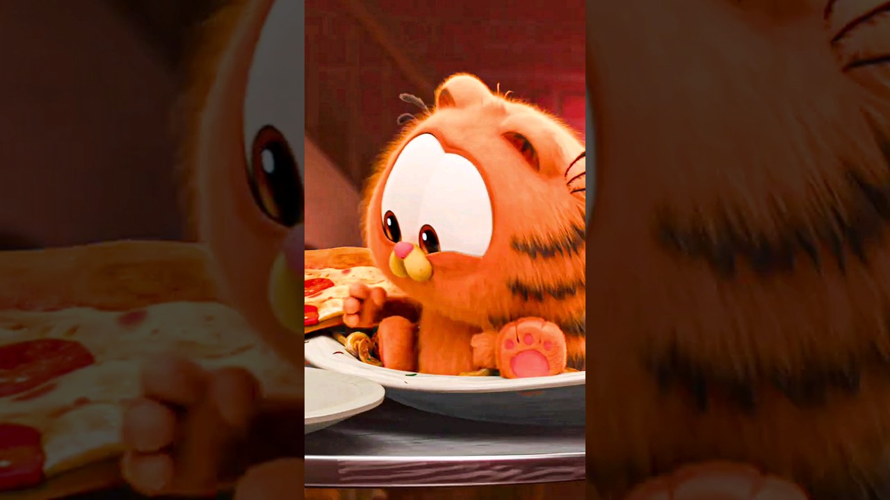 Baby Garfield is extremely famished! – Video