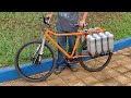BICICLETA + GARRAFAS + AMORTECEDOR= COISA MUITO LEGAL