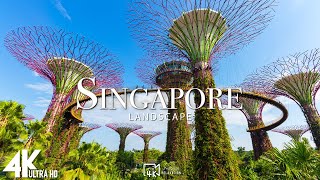 FLYING OVER SINGAPORE - Relaxing Music With Beautiful Natural Landscape - Videos 4K