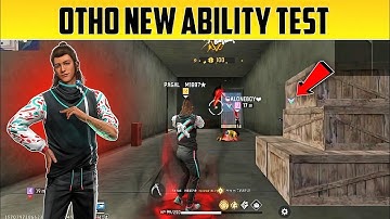 Otho Character Ability Test | how to use otho character ability in freefire | otho ability test