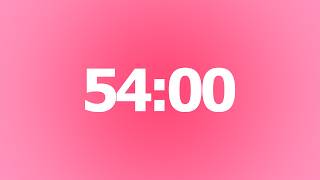 54 Minute Timer 🌺 No Music | 54 Minute Aesthetic Countdown Timer | 54 Minute With Alarm