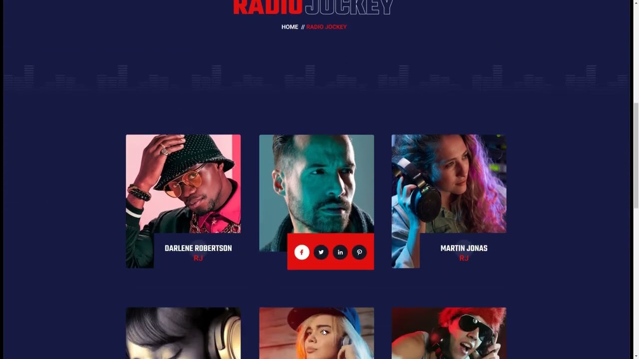 Fmlab - Online Radio Broadcasting Figma Template web radio live radio