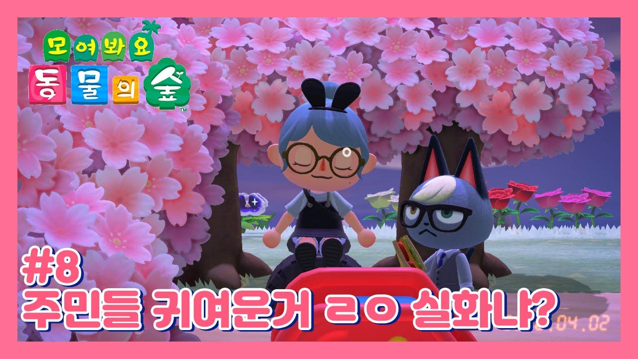 모동숲]귀여운 동물 친구들 또 보고가쉴? 모여봐요 동물의 숲 #08 - Youtube