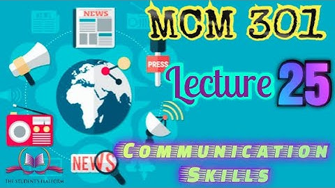 MCM 301 Lecture 25 Short VU Lectures