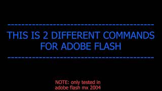 hide layers command (flash mx 2004)